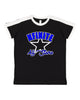 nfinite lat - retro ringer fine jersey tee - 6932 w/ nfinite arc star logo on front.