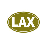 lax oval solid single color transfer type decal
