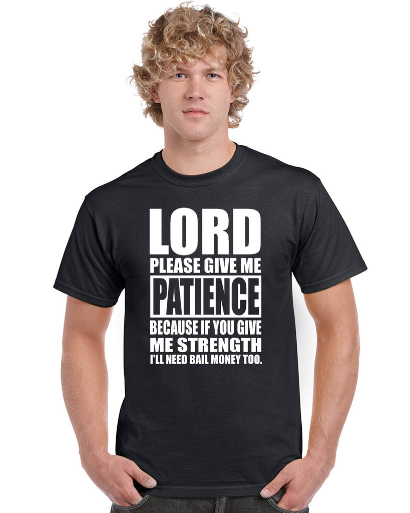lord please give me patience graphic transfer design