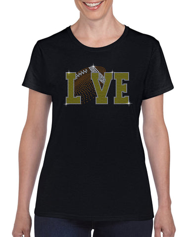 Soccer Mom V1 Spangle Bling Design Shirt