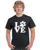 love paw dog/cat graphic transfer design shirt