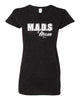 mads black glitter crew t-shirt w/ mads mom design on front.