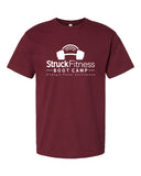 struck fitness next level - next level - ideal crew tee - 1800 - w/ white out logo