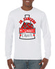 jr lancers competition cheer heavy cotton white shirt w/ megaphone 3 color design on front.