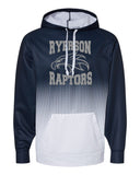 Ryerson School Navy Badger - Hex 2.0 Hooded Sweatshirt - 1404 w/ Design Logo 1 on Front.