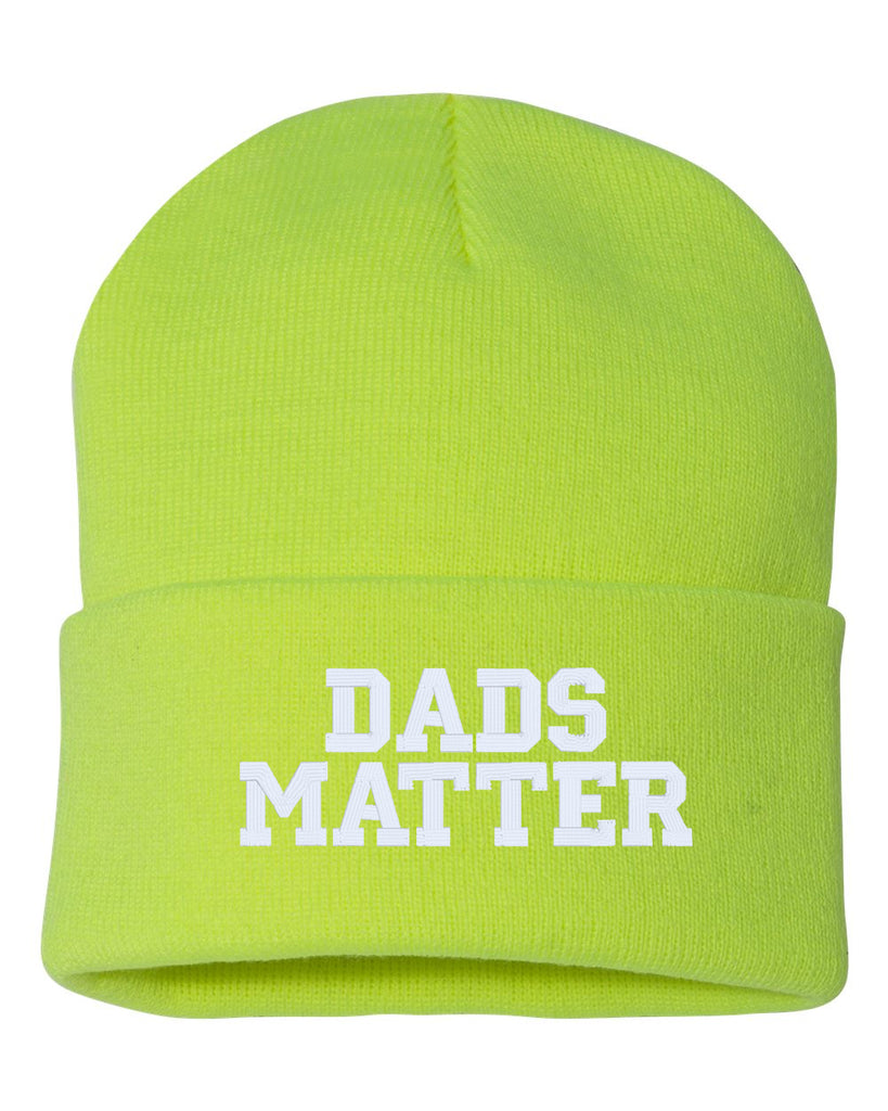 dads matter embroidered cuffed beanie hat