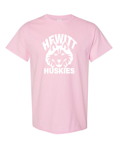 Hewitt Huskies Red Short Sleeve Tee w/ Proud Staff on Front