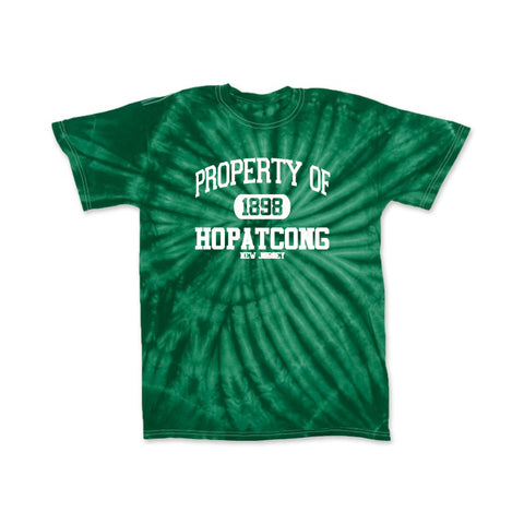 Hopatcong Long Sleeve Tee w/ Small Chest Logo & Hopatcong Down Sleeve Graphic Transfer Design Shirt