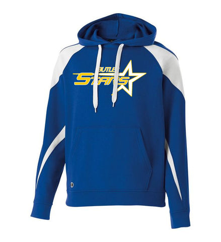 Butler Stars Charcoal Hoodie w/ Large Design on Front.