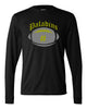 paramus catholic black performance long sleeve tee w/ large front 2 color design