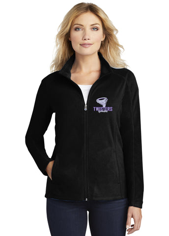Twisters Black Women’s Glitter French Terry Sweatshirt - 8867 w/ 2 Color Circle Design on Front.