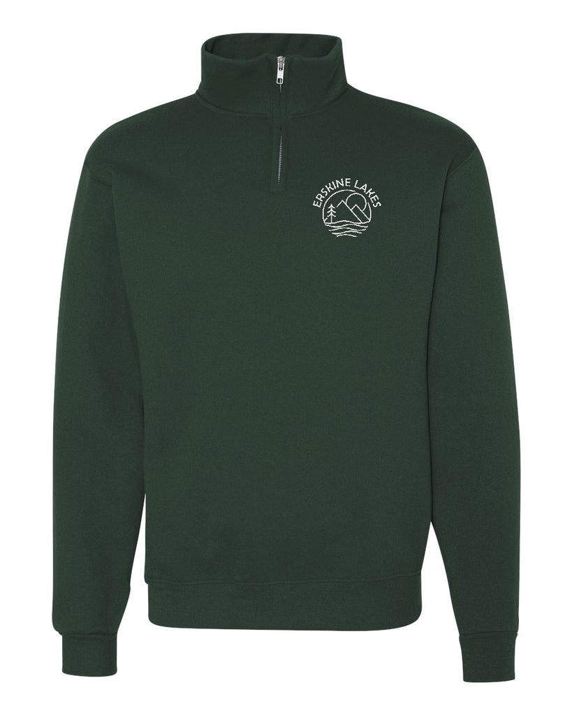 Erskine Lakes JERZEES - Nublend® Cadet Collar Quarter-Zip Sweatshirt - 995MR w/ Erskine Lakes Design Embroidered on Left Chest
