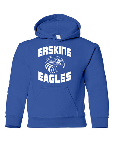 Erskine School Royal Badger - Breakout Hooded Long Sleeve T-Shirt - 4235 - w/ Logo Design 1 on Front.