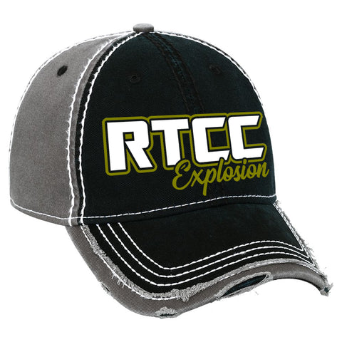 RTCC Black Pro-Compression Shorts - 2629 w/ Gold & White Print Logo on front Leg.