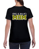 wmcc black short sleeve tee w/ wmcc logo on front & mom on back.