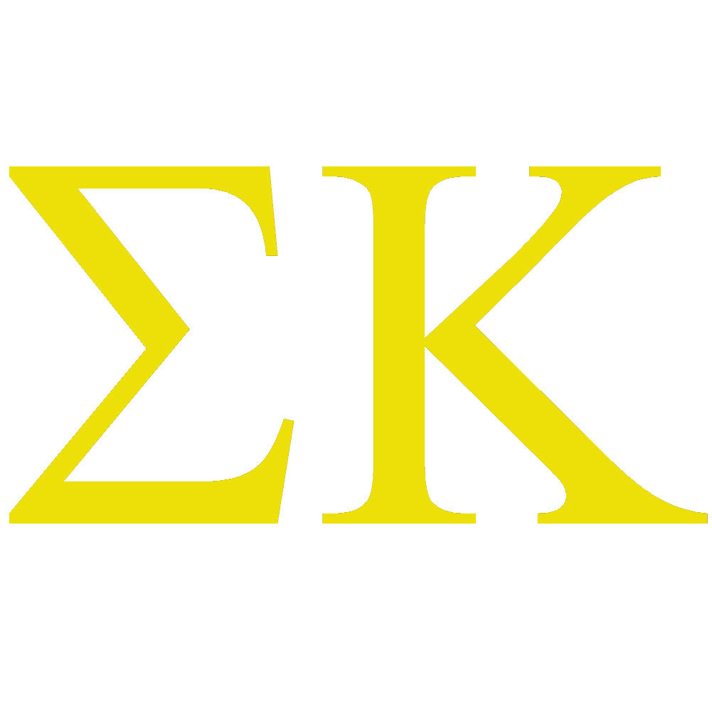 SIGMA KAPPA Lettering Color Transfer Type Decal – StickerDad &