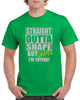 straight outta shape funny graphic design shirt