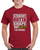 straight outta shape funny graphic design shirt