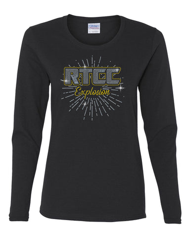 RTCC White T-Shirt w/ RTCC Explosion Repeat 2 Color Logo on Front.