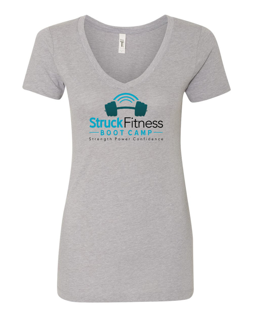 struck fitness next level - women's ideal v-neck tee - 1540 - w/ full color logo
