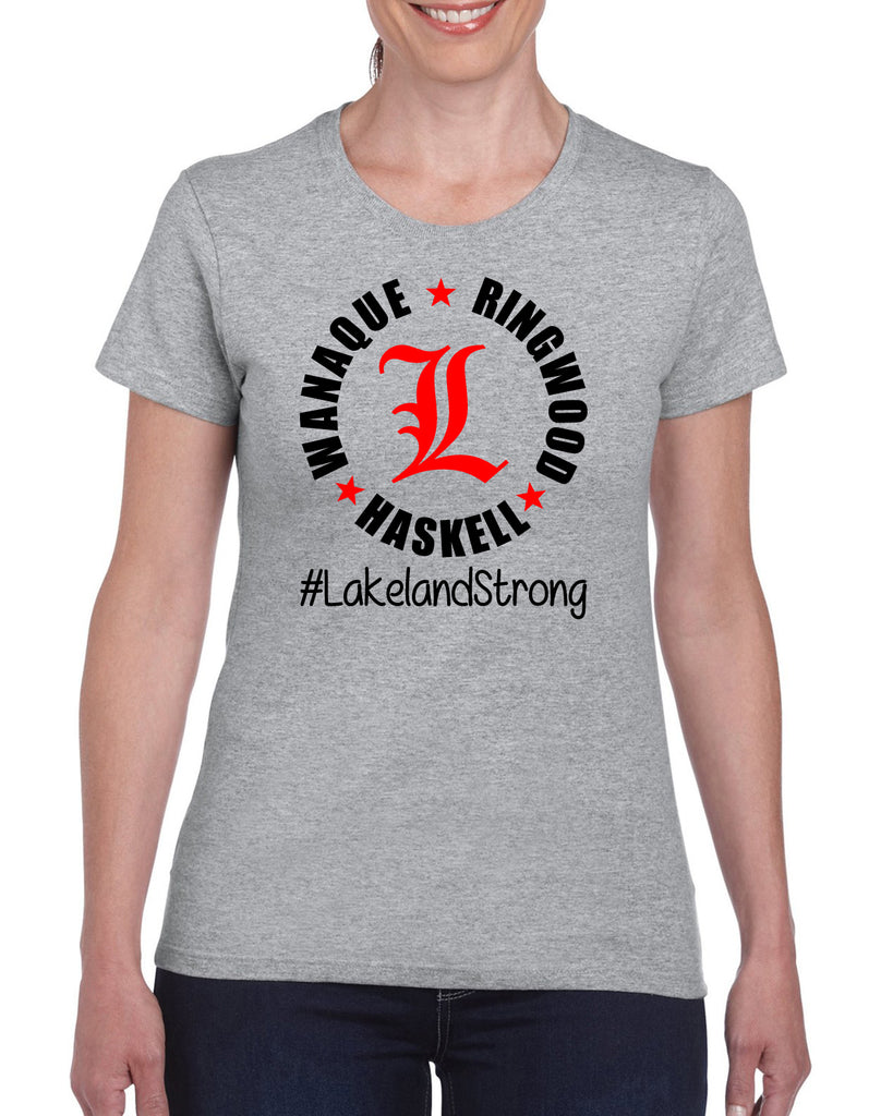lakeland strong school community support graphic design shirt