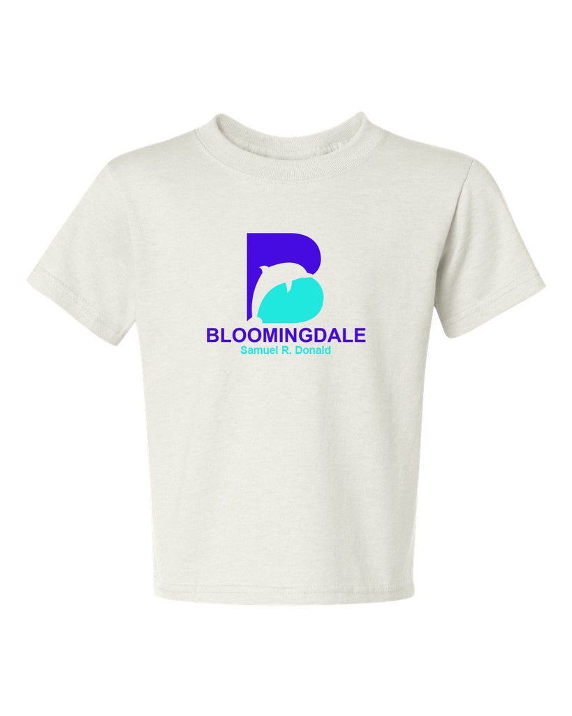 Bloomingdale Samuel R Donald - Short Sleeve Tee w/ 2 Color Dolphin B Logo on Front