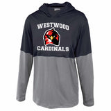 westwood cardinals split shooter hoodie 1235 w/ angry bird cardinal design