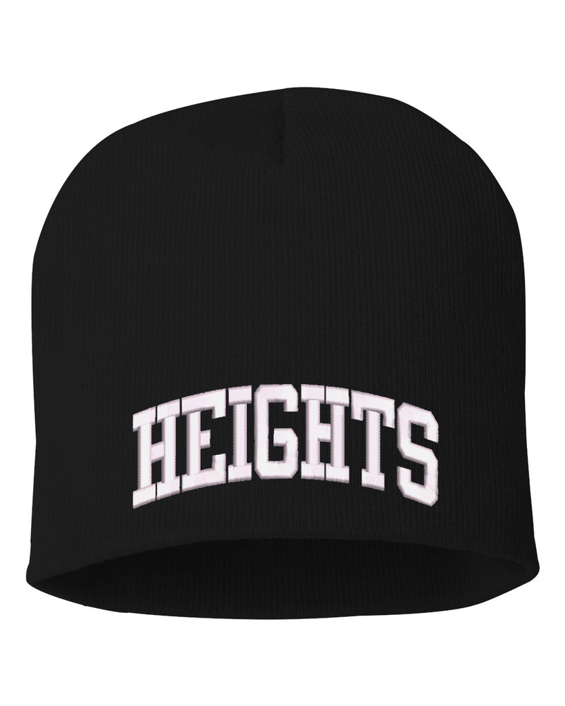 height sportsman - 8" knit beanie - sp08 w/ heights arc logo on front.