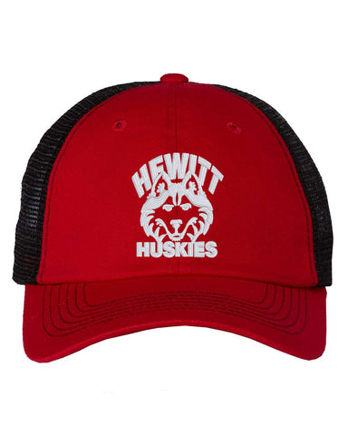 Hewitt Huskies Red JA Cosmic Fleece Hooded Sweatshirt - 8613 w/ Logo Design 1 on Front