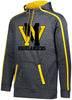 west milford highlanders stoked tonal hoodie w/ large wm logo on front.