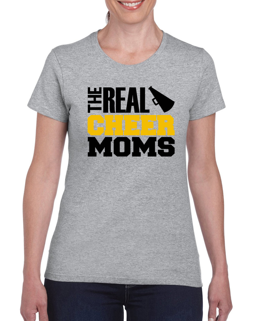 the real cheer moms v1 graphic transfer design shirt