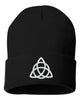 celtic knot black solid 12