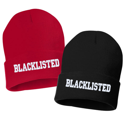 BLACK BAG RESOURCES Embroidered Cuffed Beanie Hat
