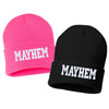 mayhem embroidered cuffed beanie hat