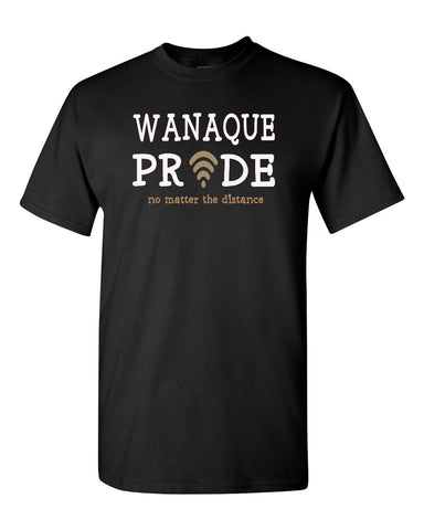 WANAQUE Black Heavy Cotton Shirt w/ WANAQUE DOODLE Design on Front.