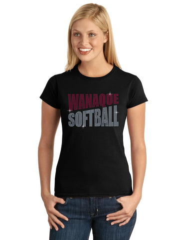 Wanaque Softball V2 Spangle Bling Design