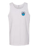 skyline lakes unisex tank top w/ shield logo front & slpoa logo on back