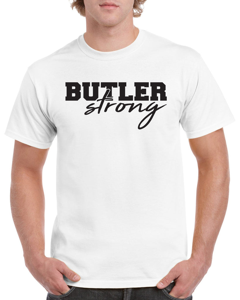 butler strong graphic design shirt