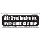 white, straight, republican male  funny 1