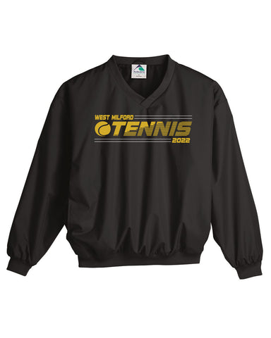 West Milford Tennis Black B-core Short Sleeve Tee w/ WM Tennis 2022 Logo on Front.