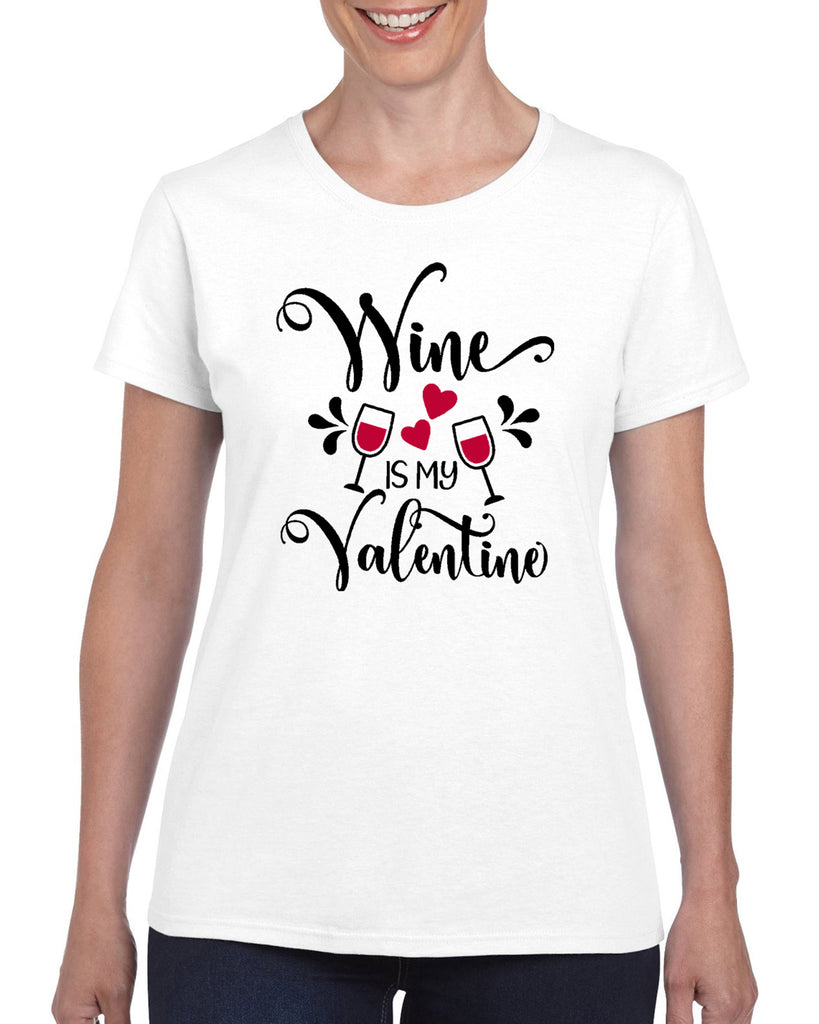 wine is my valentine 828 graphic design shirt
