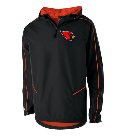 Westwood Cardinals Black Heavy Blend Hooded Sweatshirt w/ Cardinals w/ Bird Design on Front.