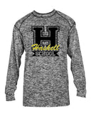 haskell school black blend long sleeve t-shirt w/ haskell school 