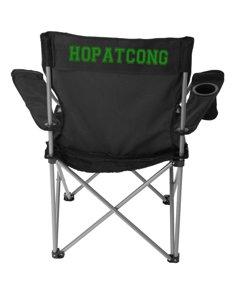 hopatcong all-star chair w/ hopatcong varsity design on back.