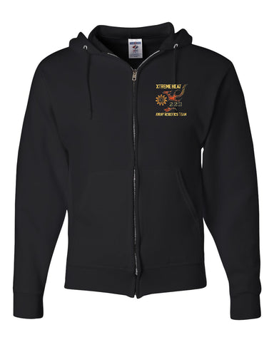 Lakeland Marching Band Black Sherpa Quarter-Zip Pullover - 8454 w/ LanceNote Design Embroidered on Front Left Chest.