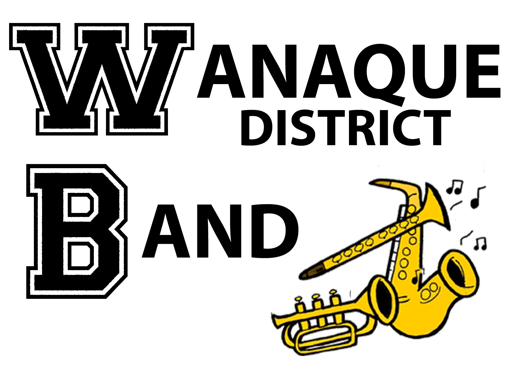 WANAQUE District Band Black Short Sleeve 50/50 Polo Sport Shirt w/ Ban StickerDad & ShirtMama