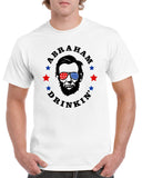abraham drinkin 4th of july funny graphic design shirt