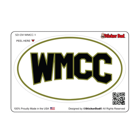 WMCC Personalized Vinyl Transfer style Window Decal