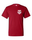wanaque soccer performance t-shirt with small left chest logo