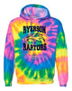 Ryerson School Dyenomite - RAINBOW FLO Blended Hooded Sweatshirt - 680VR w/ V1 Design on Front